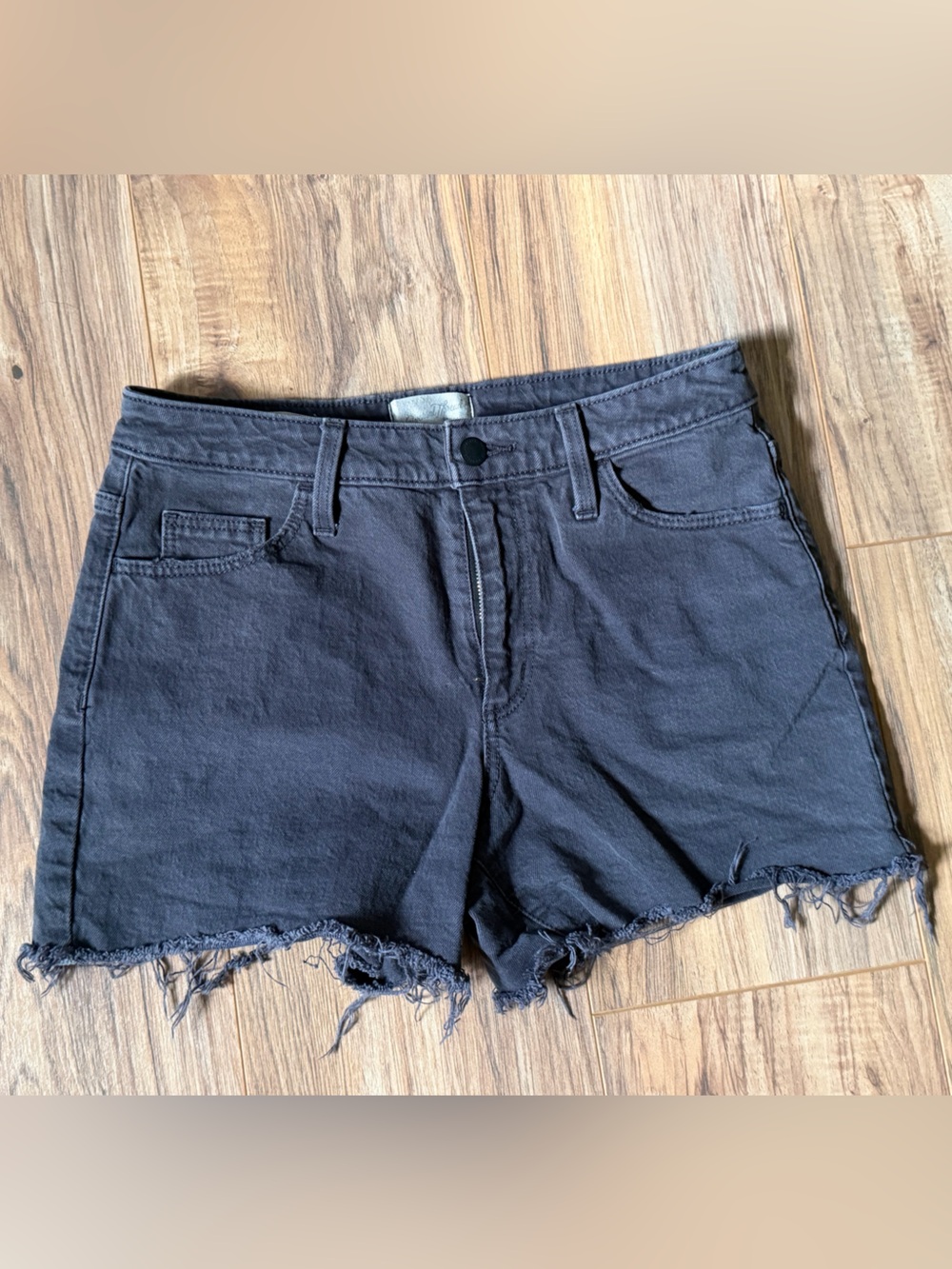 Universal Thread Black Frayed Hem Jean Shorts